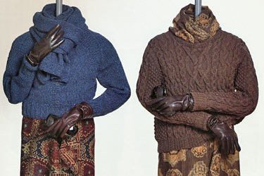 Sophia Raglan Cadigan & Daniella Cropped Cable Pullover knitting patterns; Vittadini Patterns vol 3