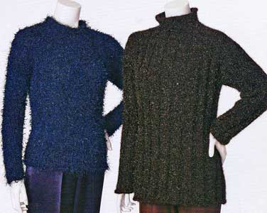 Adrienne Vittadini Fall 1996 vol 7. -  Marcella Fitted Raglan Pullover  - Cristina Ribbed Tunic knitting patterns