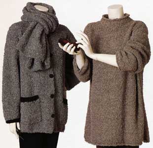 Adrienne Vittadini Fall 1996 vol 7. - Nicoletta Jacket with Daniella Trim  - Nicoletta Roll Neck Tunic knitting pattern
