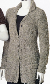 Nicoletta Notch Collared Jacket knitting pattern; Adrienne Vittadini Fall Collection 1997 vol 9
