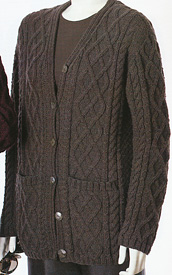 Daniella V-Neck Cardigan knitting pattern; Adrienne Vittadini Fall Collection 1997 vol 9