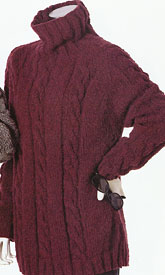 Aria Center Cabled Raglan knitting pattern; Adrienne Vittadini Fall Collection 1997 vol 9